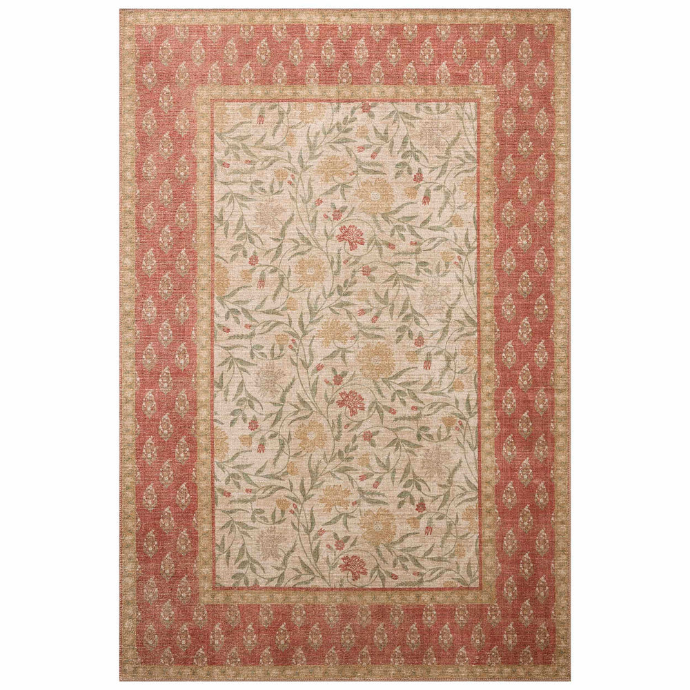 Rifle Paper Co. × Loloi Rug Edinburgh EDN-01, Ivory/Spice