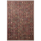 Rifle Paper Co. x Loloi Rug Edinburgh EDN-03, Merlot/Multi