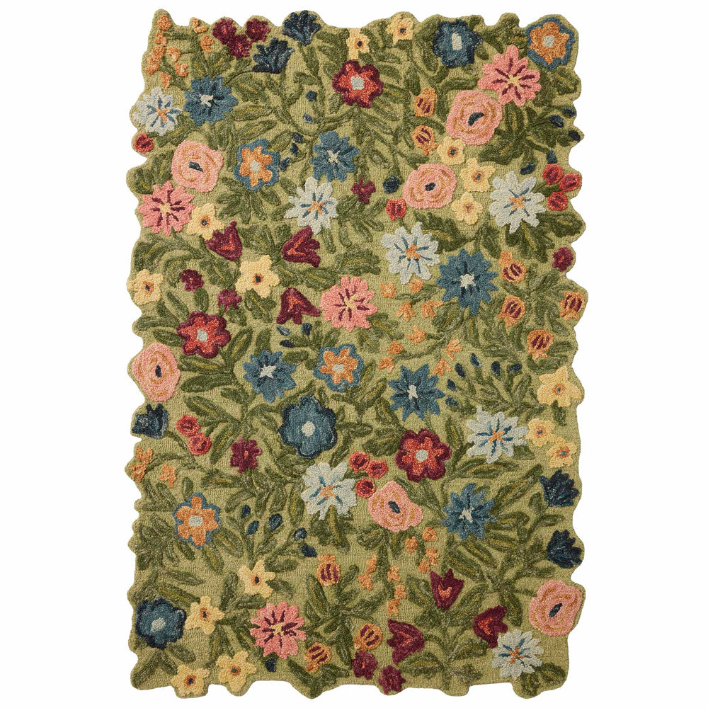 Rifle Paper Co. x Loloi Rug Edith EDT-01, Green/Multi