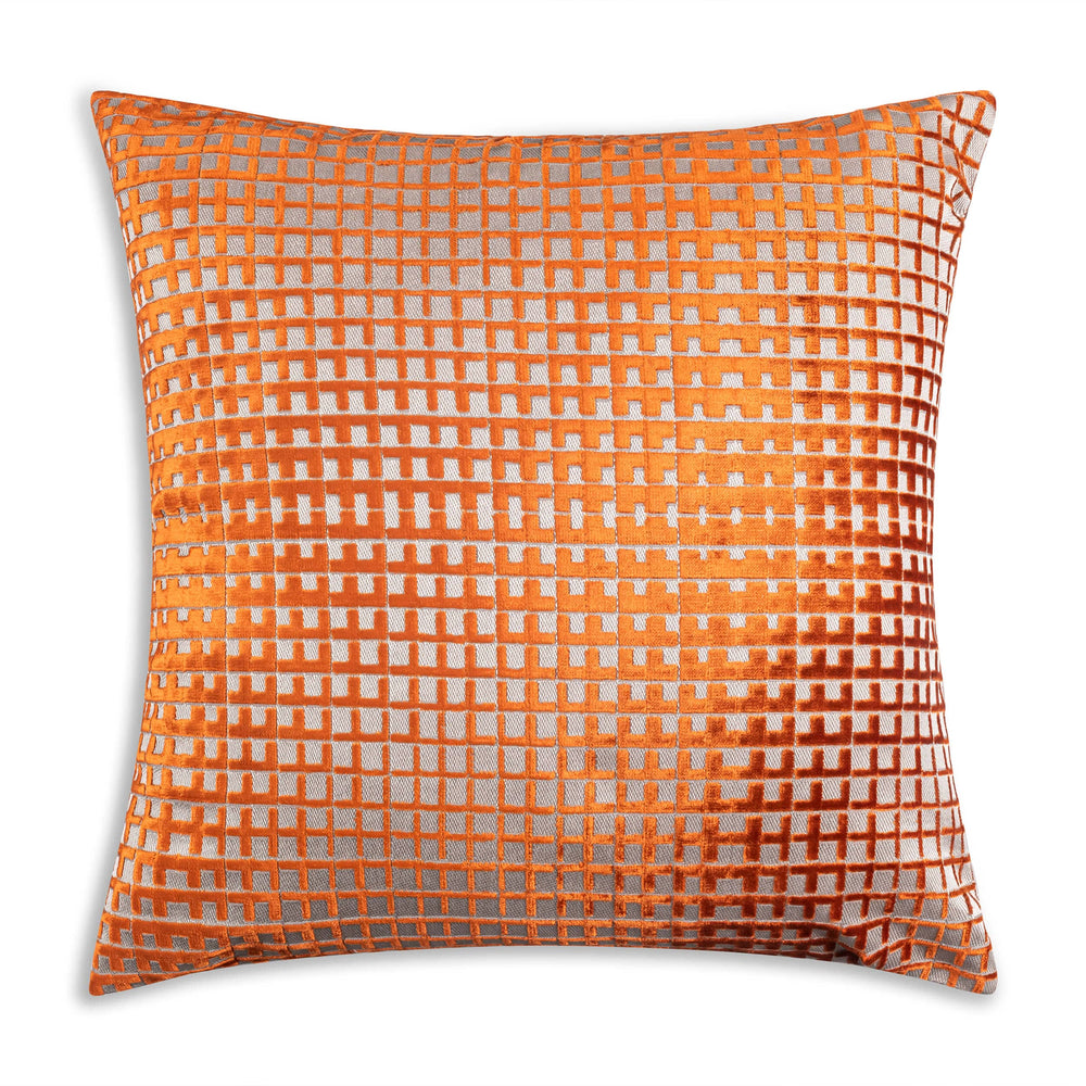 Elly Pillow, Rust/Gold-Accessories-High Fashion Home