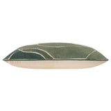 Ember Lumbar Pillow, Green/Cream-Accessories-High Fashion Home