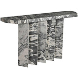 Marquette Marble Console Table, Black