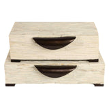 Hadwin Boxes, Cream-Accessories-High Fashion Home