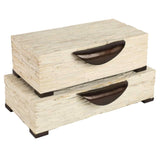Hadwin Boxes, Cream-Accessories-High Fashion Home