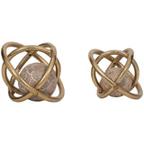 Solaro Orbs, Gold, Set of 2