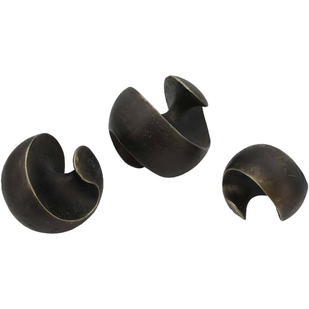 Kismet Spiral Spheres, Set of 3-Accessories-High Fashion Home