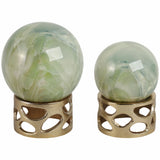 Anoka Marble Statuary, Green, Set of 2