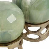 Anoka Marble Statuary, Green, Set of 2