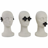 Hear, See, Speak No Evil Statuary, Black/White, Set of 3