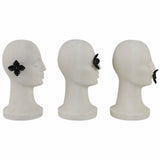 Hear, See, Speak No Evil Statuary, Black/White, Set of 3