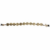 Lacey Glass Garland w/Tassel, Gold