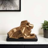 Nairobi Lion, Brass-Accessories-High Fashion Home