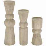 Flowood Candlesticks, Brown, Set of 3