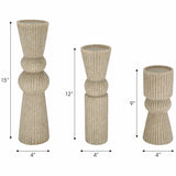 Flowood Candlesticks, Brown, Set of 3