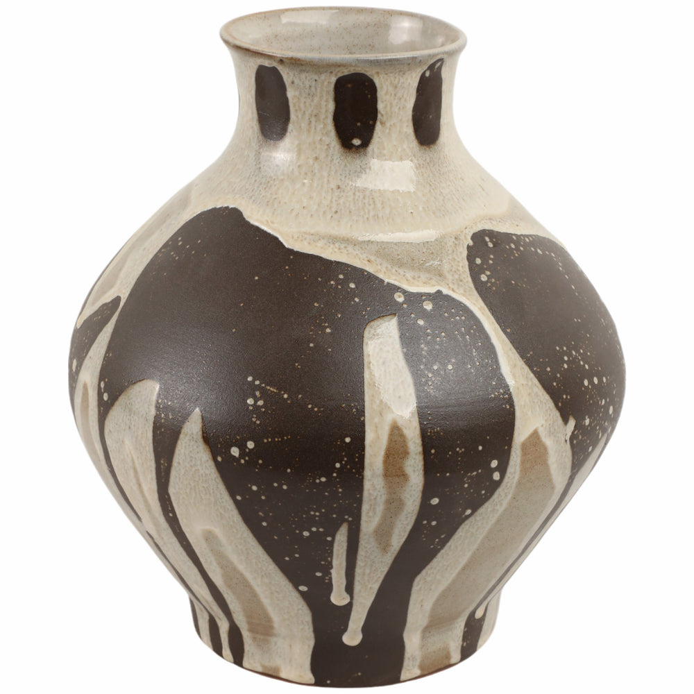Rainha Vase, Brown and Beige