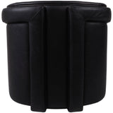 Valencia Leather Swivel Chair, Black