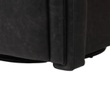 Valencia Leather Swivel Chair, Black