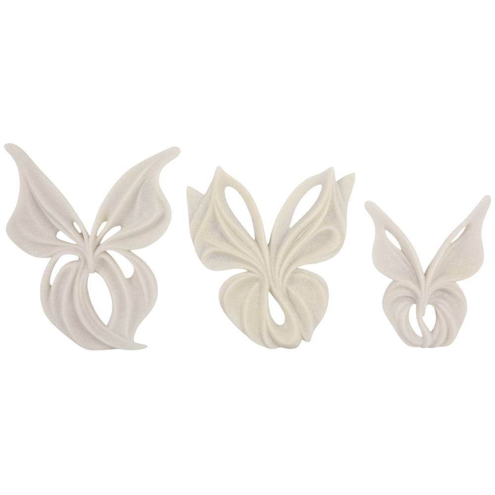 Butterfly Wall Decor, White, Set of 3