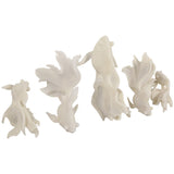 Fish Wall Decor, White, Set of 5