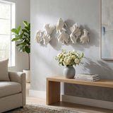 Fish Wall Decor, White, Set of 5