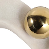 Dubois Quartz Resin Ribbon Wall Decor, White, Set of 2