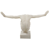 Armstrong Quartz Resin Man Statuary, White-Accessories-High Fashion Home