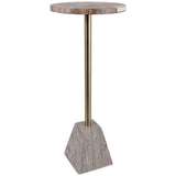 Wayne Side Table, Petrified Wood
