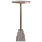 Wayne Side Table, Petrified Wood