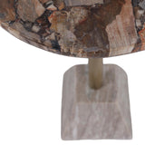 Wayne Side Table, Petrified Wood