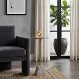 Wayne Side Table, Petrified Wood