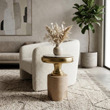 Cardin Side Table, Tan