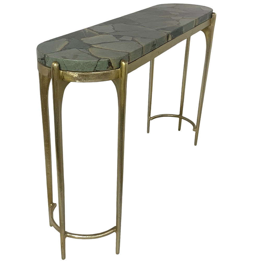 Cando Console Table, Malachite