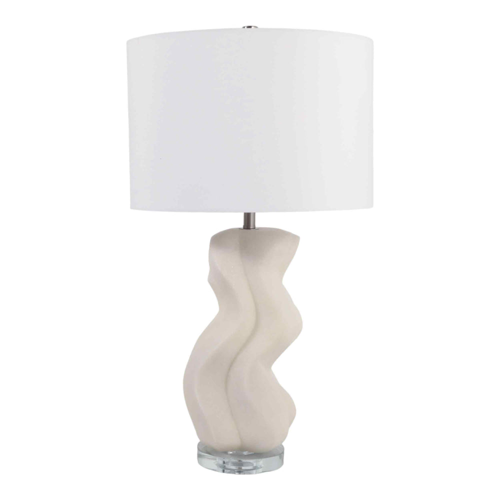 Lovell Table Lamp, White-Accessories-High Fashion Home