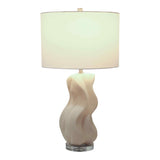 Lovell Table Lamp, White-Accessories-High Fashion Home