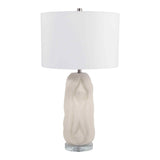 Lovell Table Lamp, White-Accessories-High Fashion Home
