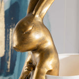 Chester Rabbit Table Lamp, Gold-Lighting-High Fashion Home