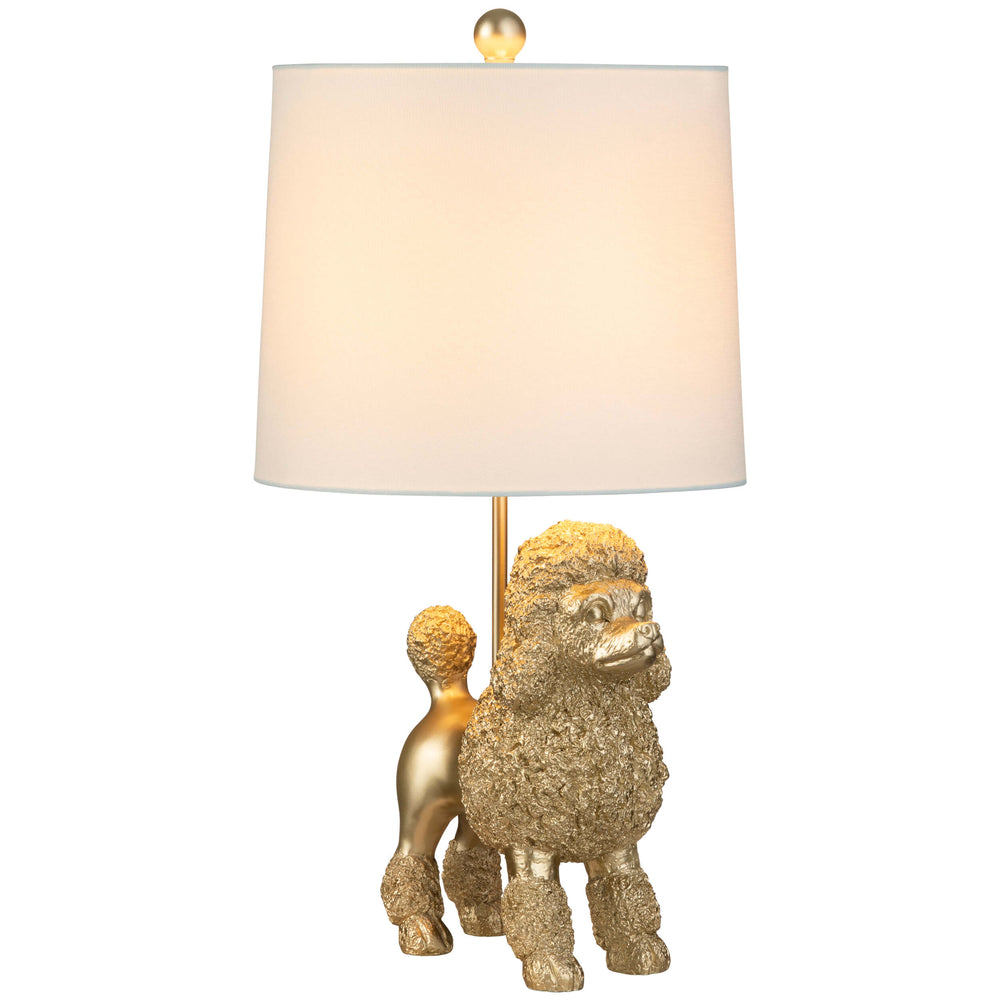 Poodle Table Lamp, Gold