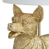Corgi Table Lamp, Gold