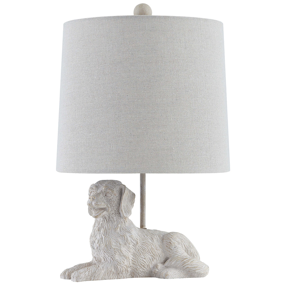 Retriever Table Lamp, White