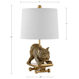 Bulldog Table Lamp, Gold-Lighting-High Fashion Home