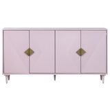 Arvada 4 Door Media Credenza, Lavender