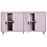 Arvada 4 Door Media Credenza, Lavender