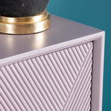 Arvada 4 Door Media Credenza, Lavender