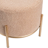 Zanella Round Foot Stool, Cream