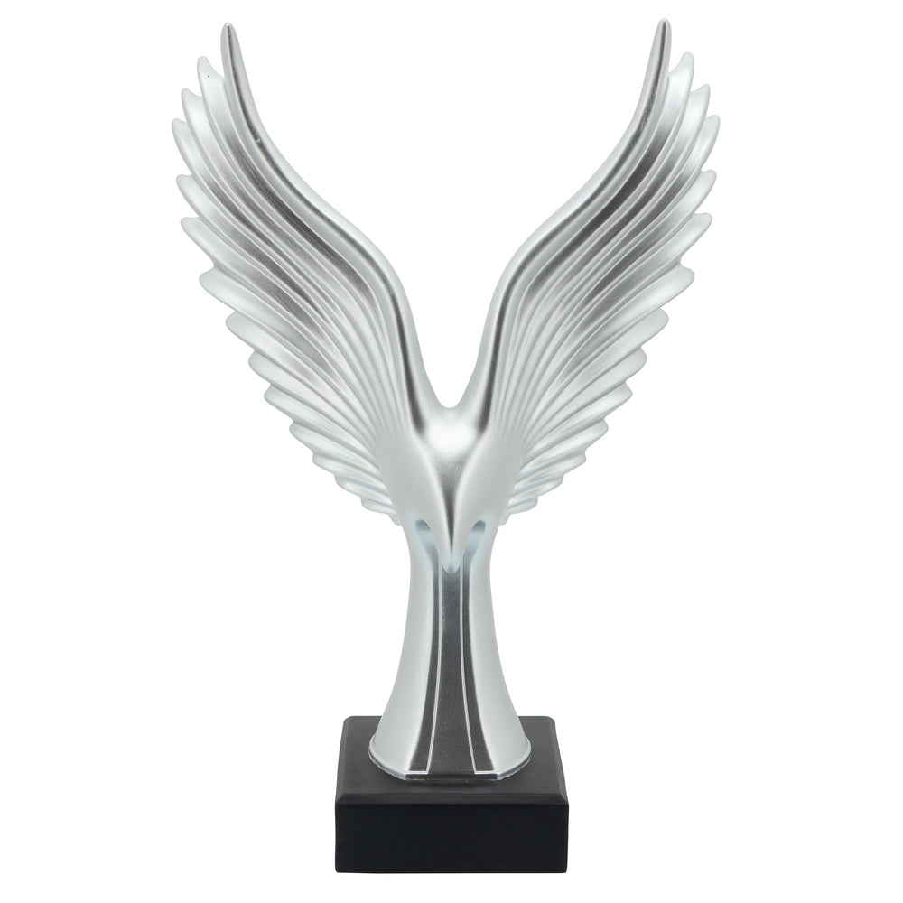 Eagle Tabletop Decor, Silver-Accessories-High Fashion Home