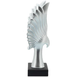 Eagle Tabletop Decor, Silver-Accessories-High Fashion Home