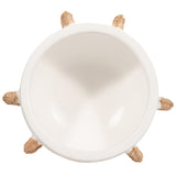Eared Bowl, White-Accessories-High Fashion Home