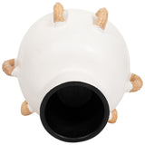 Eared Bowl, White-Accessories-High Fashion Home