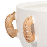 Eared Bowl, White-Accessories-High Fashion Home