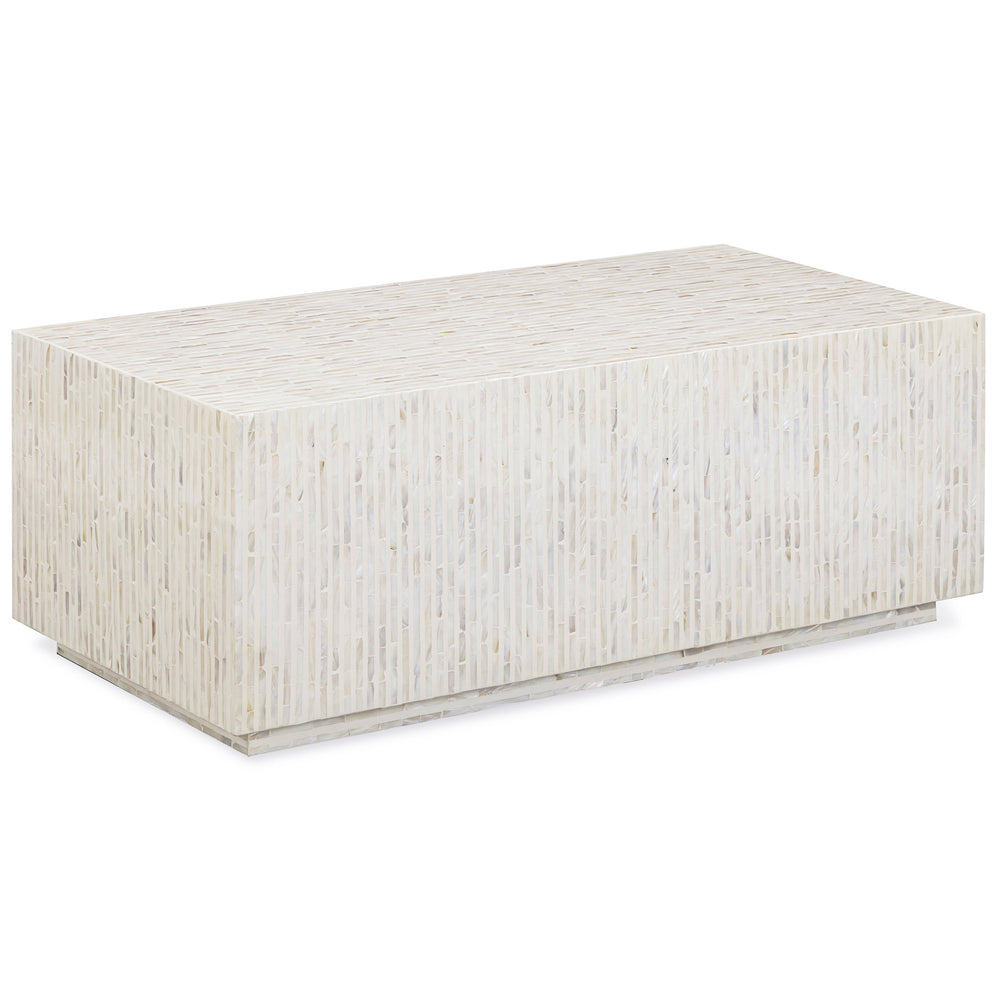 Earl Rectangular Coffee Table, Cream